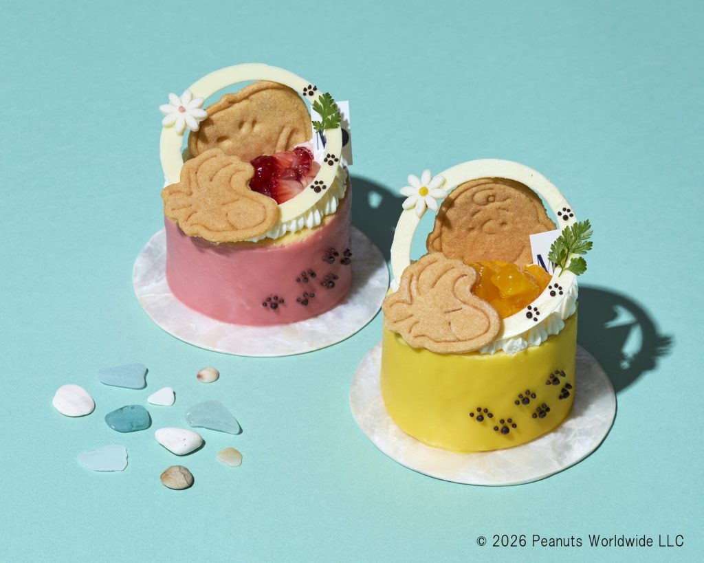 【マサヒコ オズミ パリ】の「スヌーピーケーキ2個セット」（2160円） (C)2026 Peanuts Worldwide LLC
