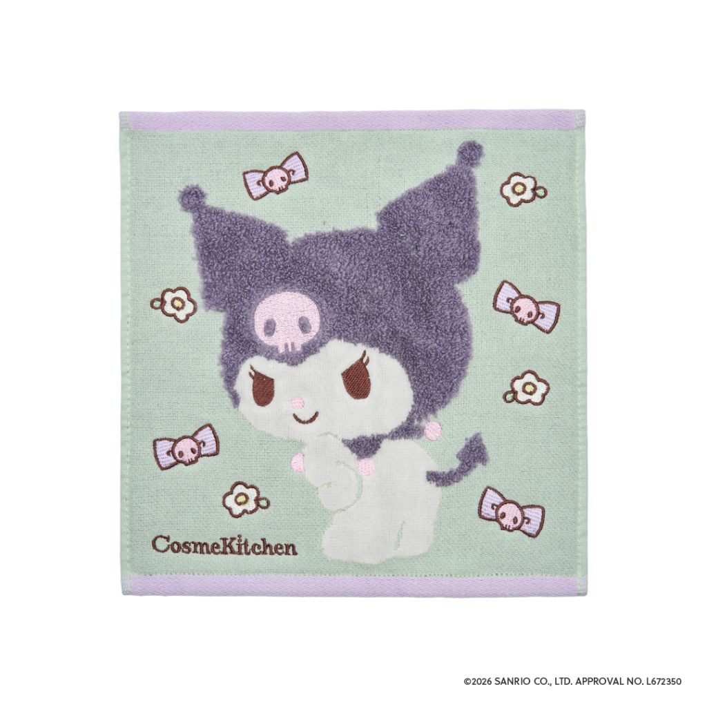 「〈クロミ〉タオルハンカチ」（各1650円）