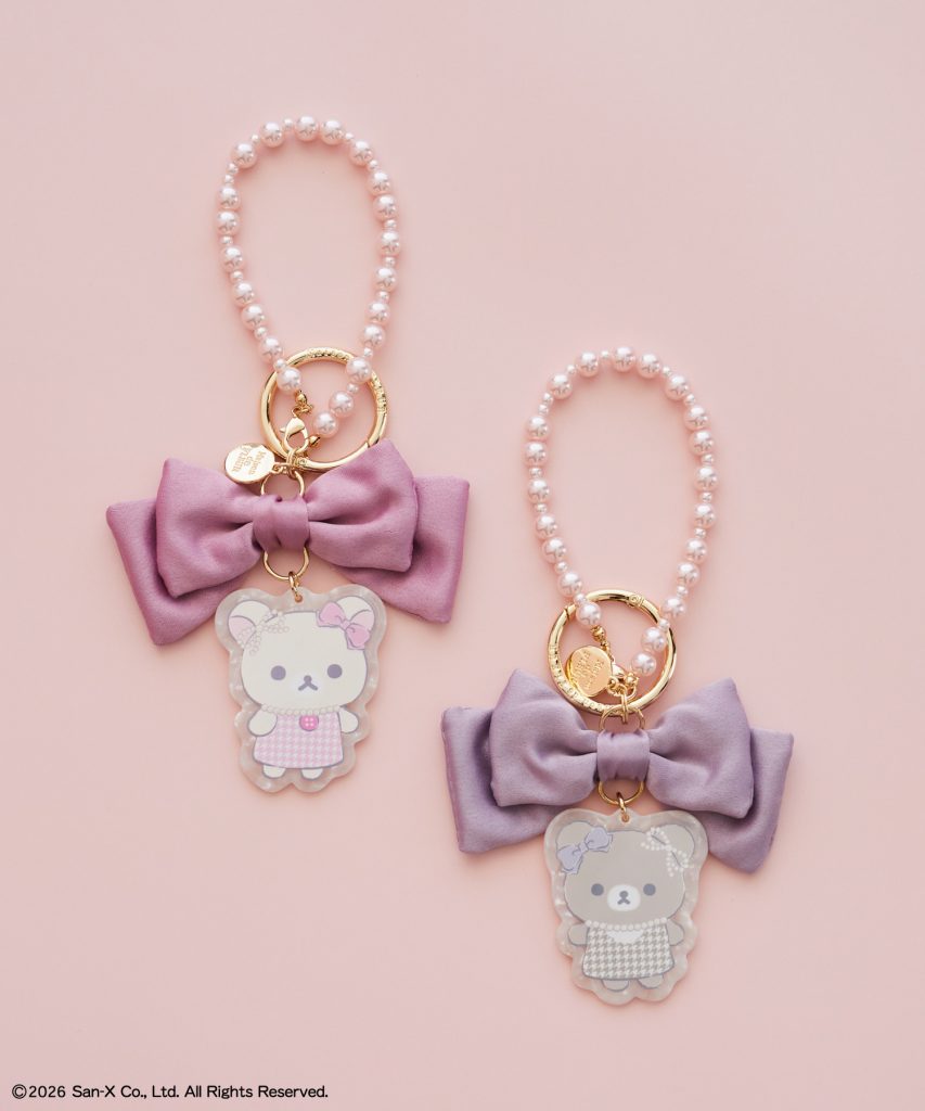 「リラックマ リボンチャーム」(各3950円)(C)2026 San-X Co., Ltd. All Rights Reserved.