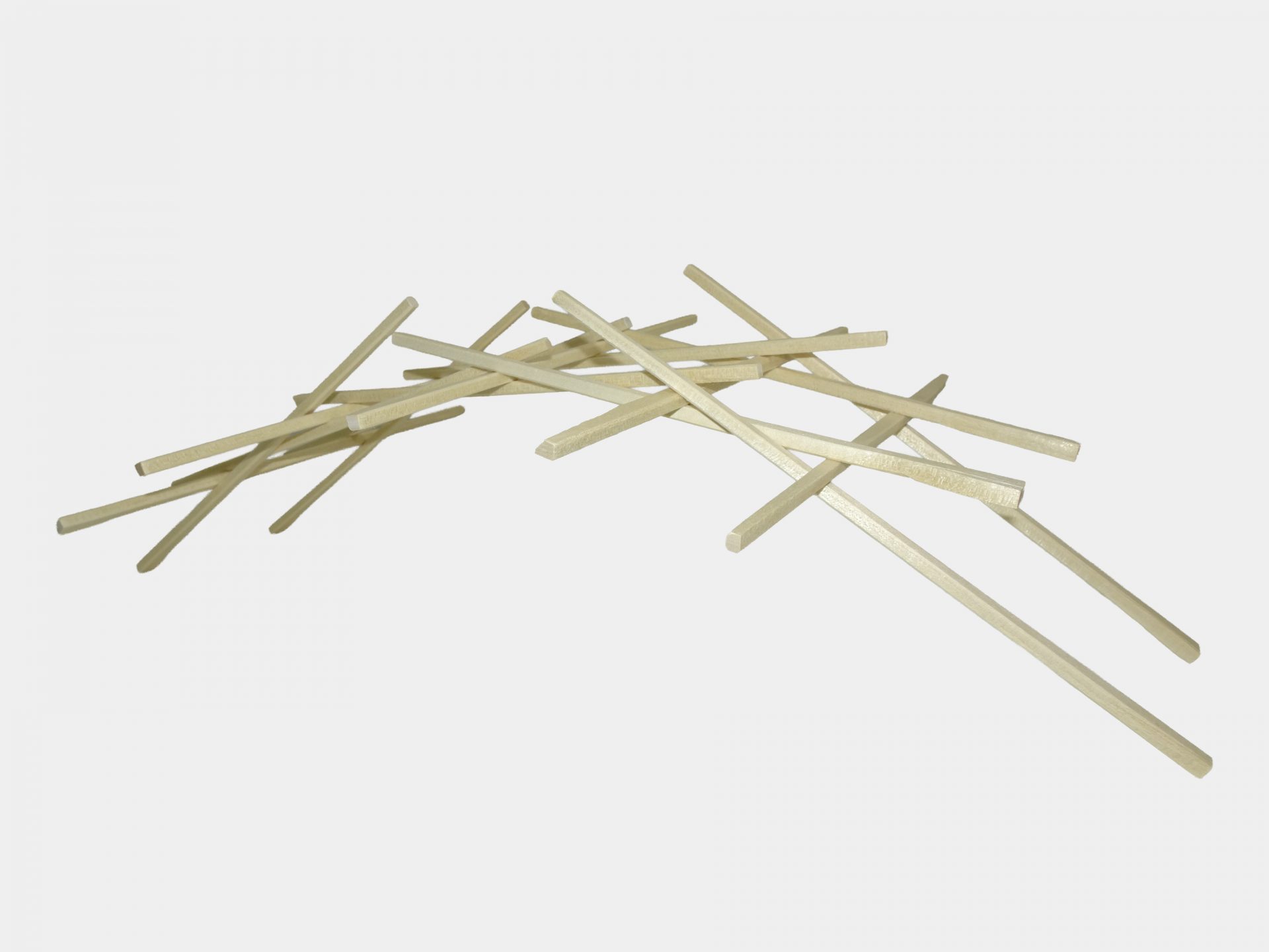 くぎや接着剤を使わない不思議な橋